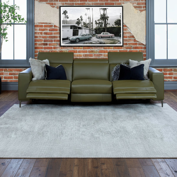 Manhattan 3 Seater Recliner Lounge - Regatta Fern