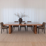 Ashford Dining Chair - Saddle with Ebony Legs