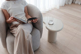 Pebble Side Table - Gloss Latte