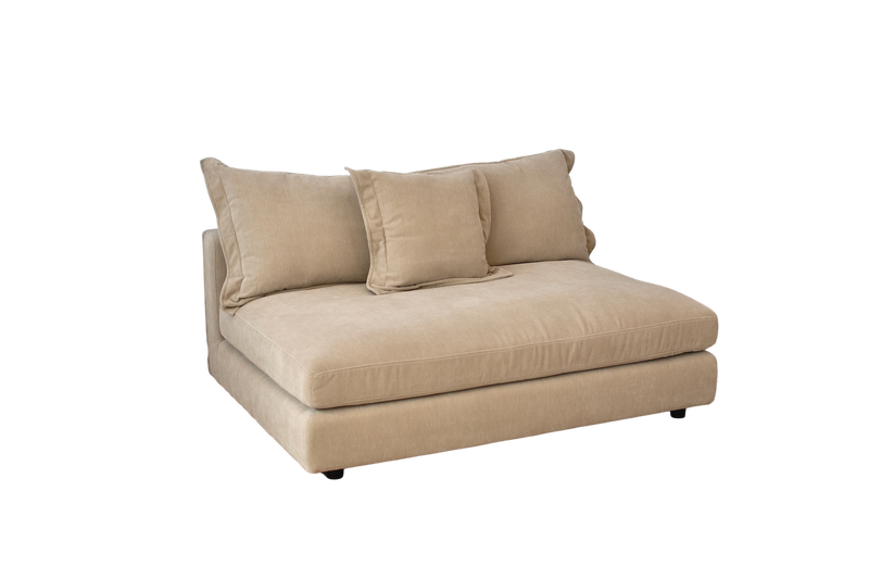 Reeves Single Seat Armless - Exclusive Cobblestone