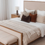 Kingsley King Bed - Flaxseed & Antique Oak