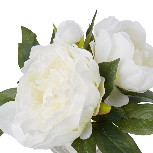 Peony Sphere Vase - White