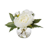 Peony Sphere Vase - White