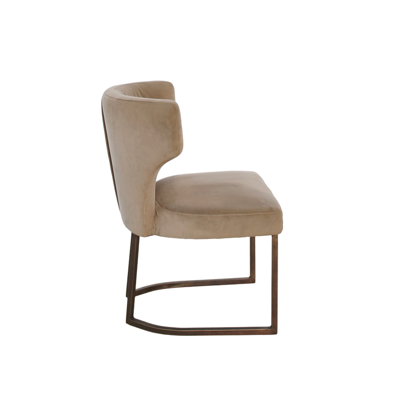 Gigi Velvet Dining Chair - Champagne
