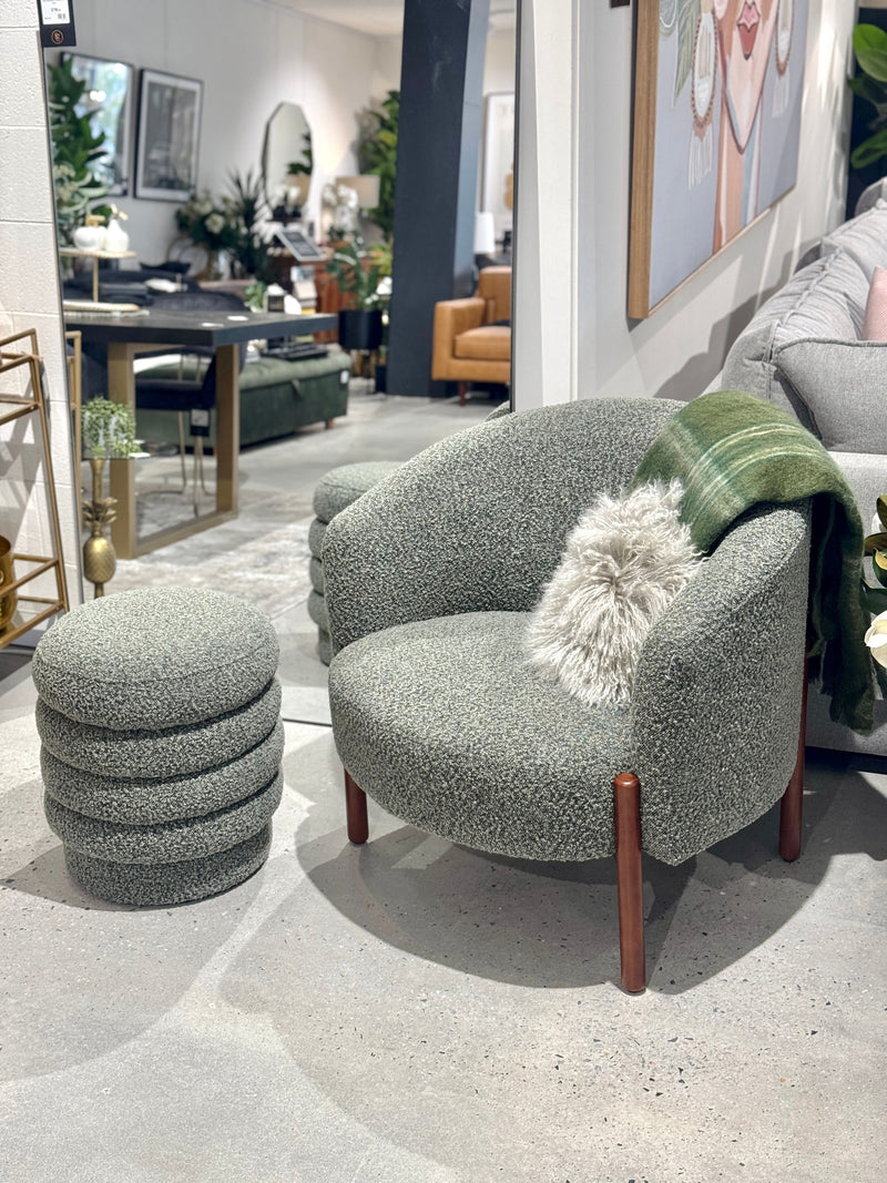 Tiana Boucle Armchair - Sage