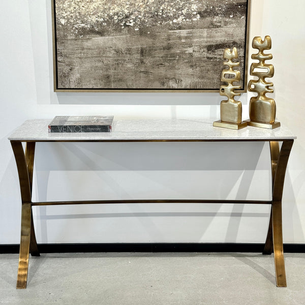 Fluted Iron Console