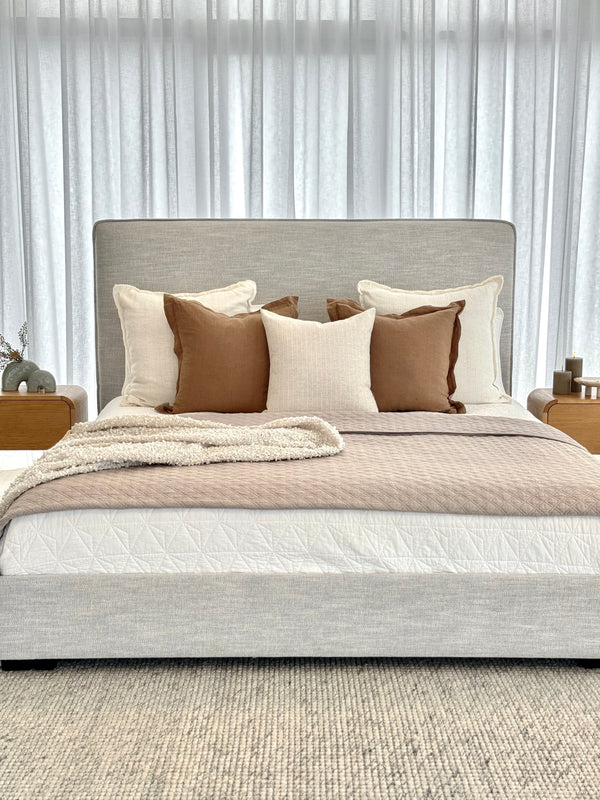 Orlando Bed - Light Grey