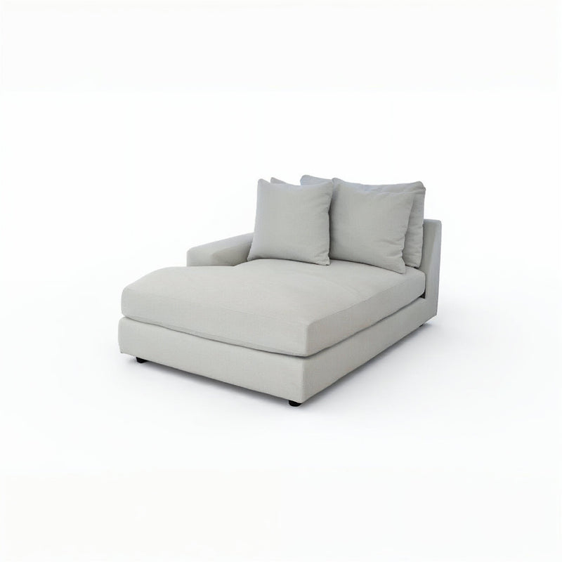 Sidney LHS Chaise - Cuddle Grey Gum