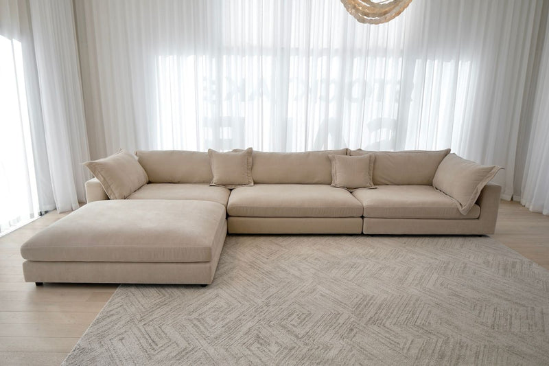 Reeves Single Seat Armless - Exclusive Cobblestone