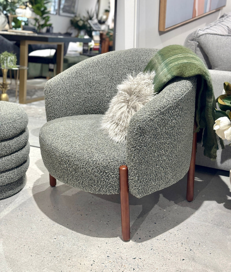 Tiana Boucle Armchair - Sage