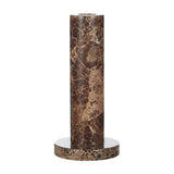 Albert Marble Candle Holder - Brown