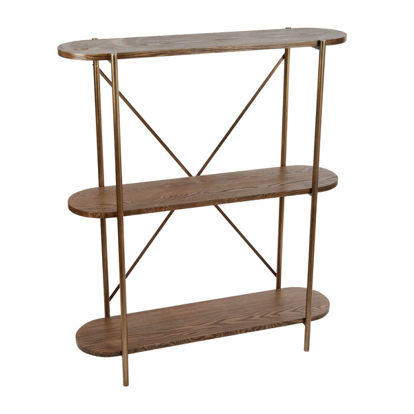 Ang Wood/Metal Shelves