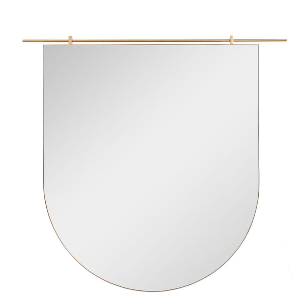 Arch Circle Wall Mirror - Gold