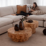 Astor Coffee Table - Burl Wood