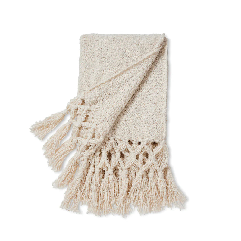 Ava Boucle Tassel Throw