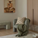 Avalon Stitch Throw - Green