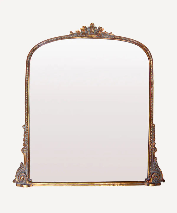 Belle Vie Mantle Mirror - Antique Gold