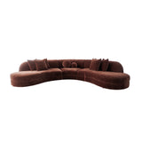 Bellini Curved 5 Seater Modular Lounge - Grace Cognac