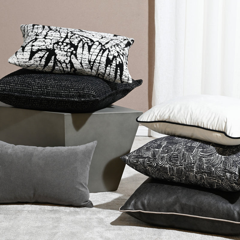 Black Palm Lumbar Cushion
