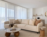 Blaire 3 Seater Chaise Lounge - Ivory