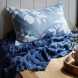 Blake Waffle Throw - Washed Blue