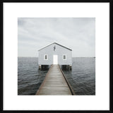 Blue Boathouse - Black Frame