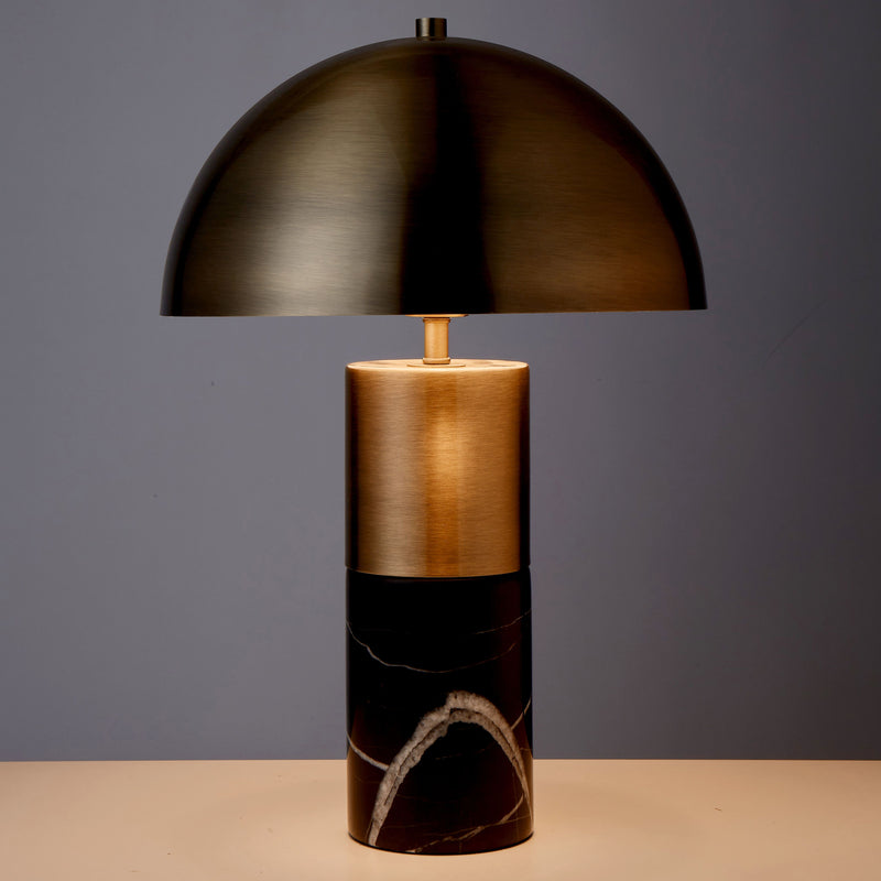 Bronze Plated Dome Table Lamp