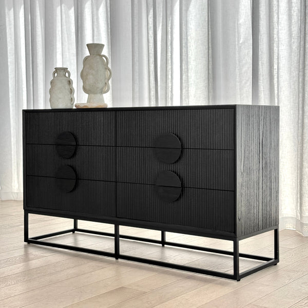 Edina 6 Drawer Dressing Table