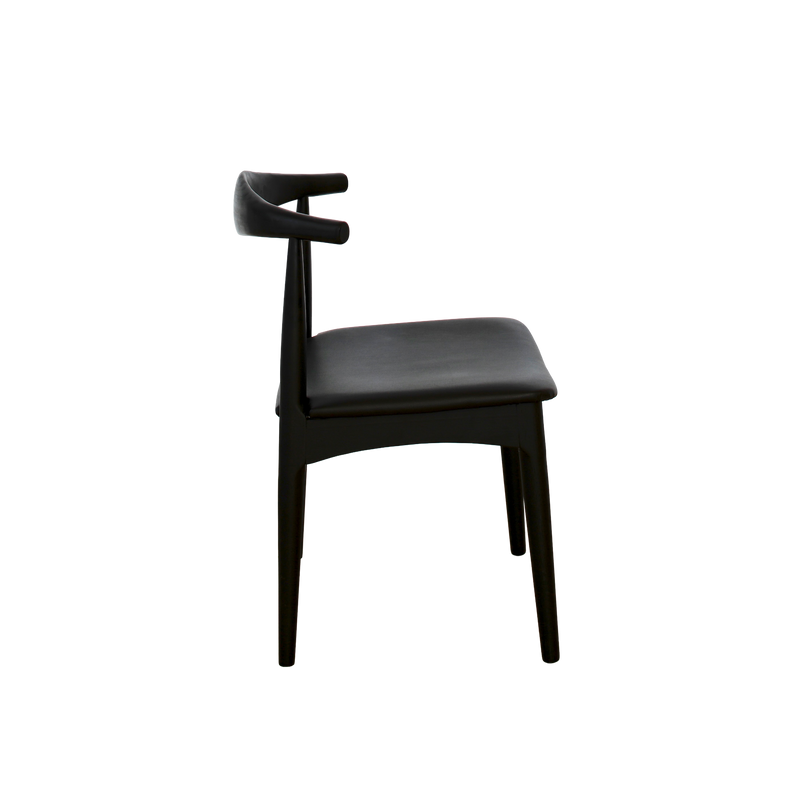 Elm Elbow Chair - Black