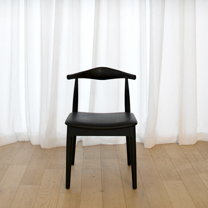 Elm Elbow Chair - Black