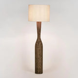 Callum Timber Floor Lamp with Natural Shade