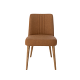 Camden Dining Chair - Cognac with Honey Oak Legs
