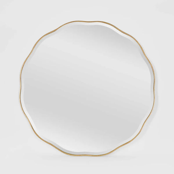 Camille Scallop Mirror - Gold