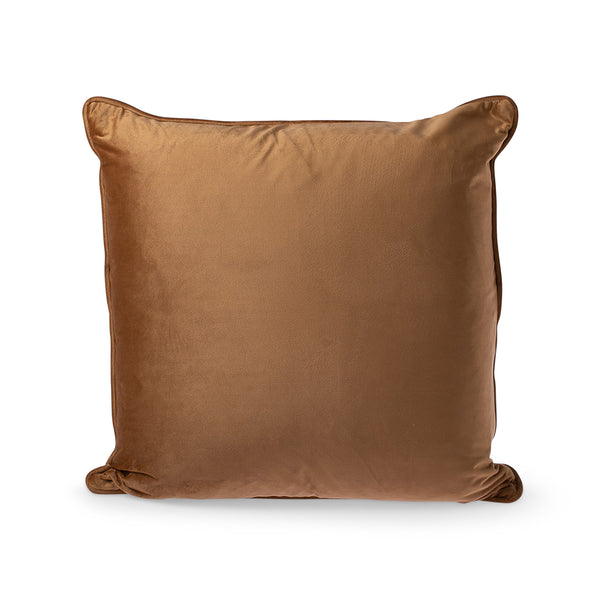 Carla Velvet Feather Cushion - Honeycomb