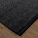 Carmine Hand-Knotted Wool Rug - Charcoal