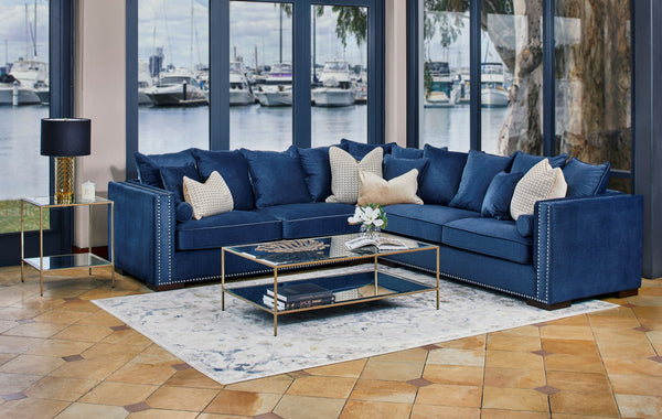 Casablanca Corner Lounge - Royal Blue