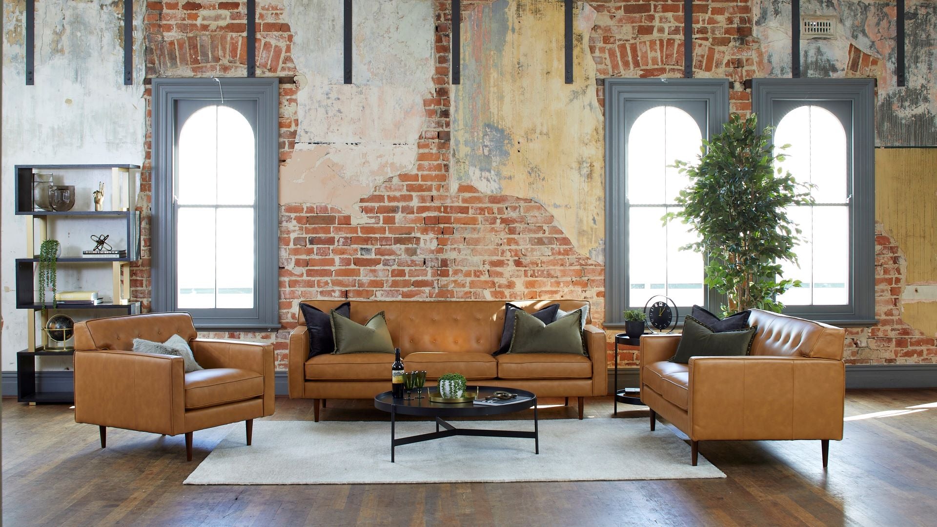 Buy Chiswick Vintage Style Leather Armchair in Perth, Osborne Park