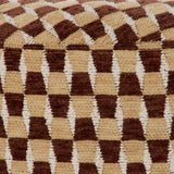 Clark Stool - Brown Mustard & White