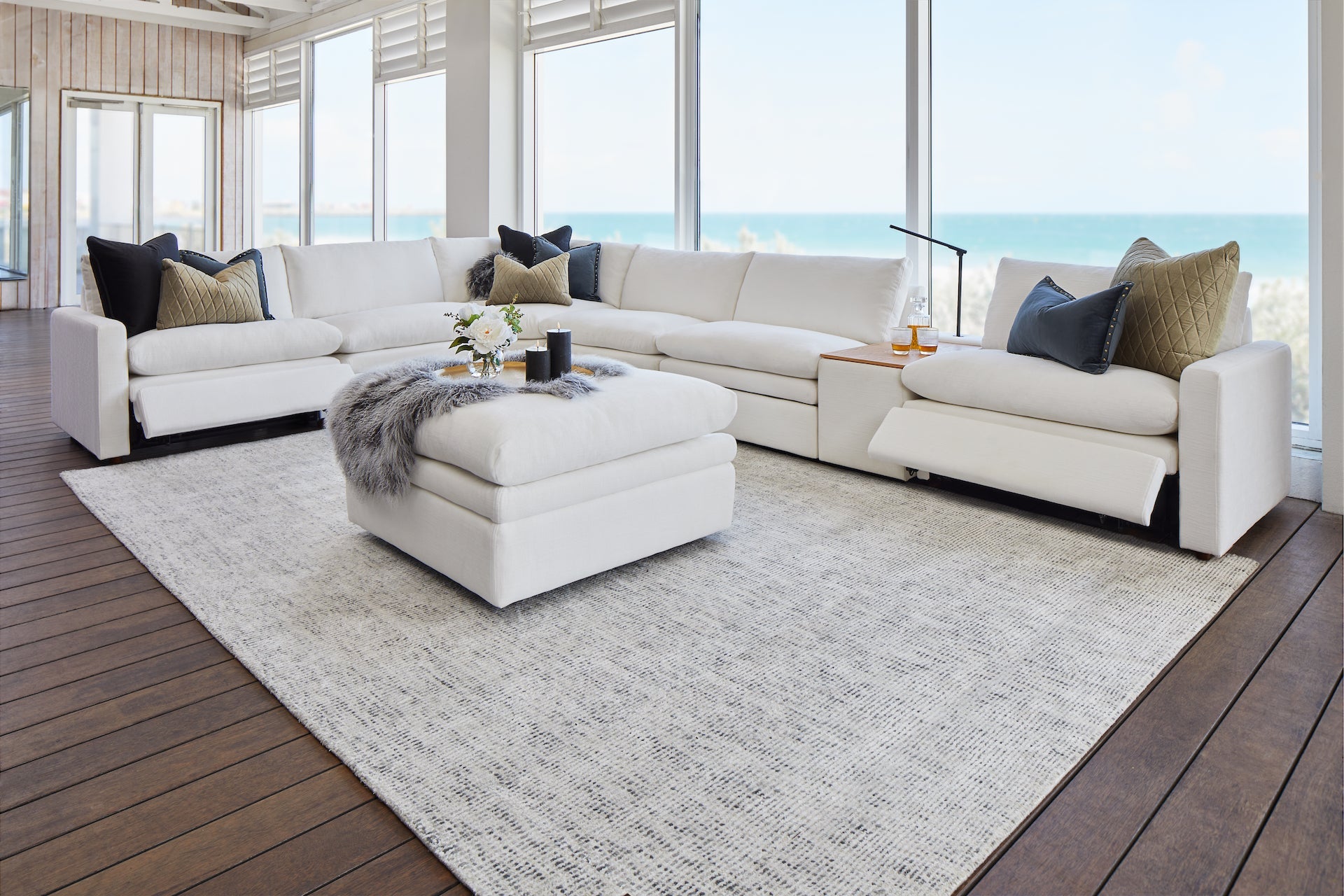 Buy Cloud Power Recliner Family Suite with Ottoman in Perth, Osborne