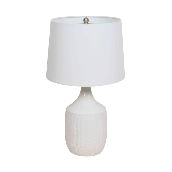 Coast Ceramic Urn Lamp - White