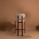 Coco Counter Stool - Dune with Espresso Legs
