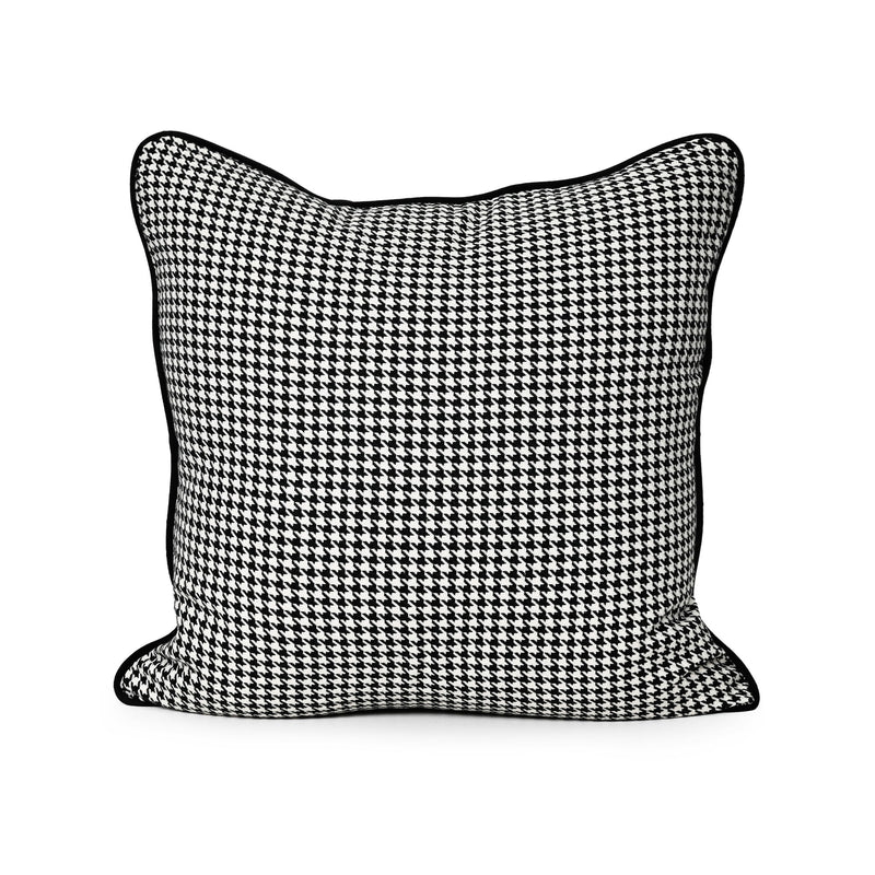 Coco Piped Cushion - Houndstooth