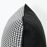 Coco Piped Lumbar Cushion - Houndstooth
