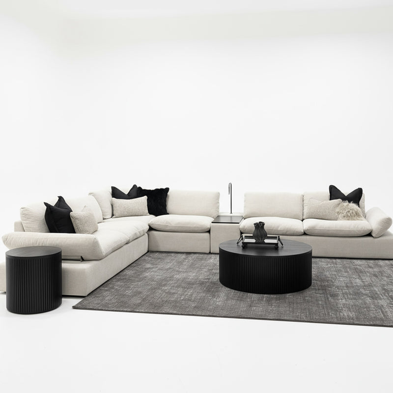 Cooper Corner Suite with Console - Nature Grey Gum