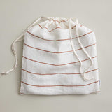 Cultiver Linen Queen/King Flat Sheet - Cedar Stripe
