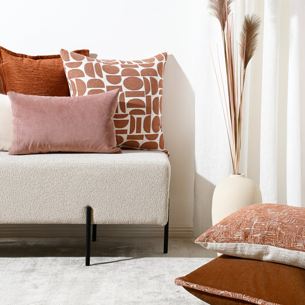Coral Pop Fabric Cushion
