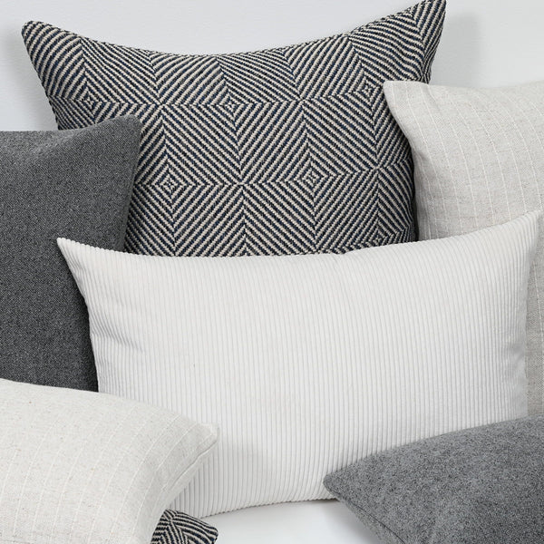 Cord Lumbar Cushion - Cream