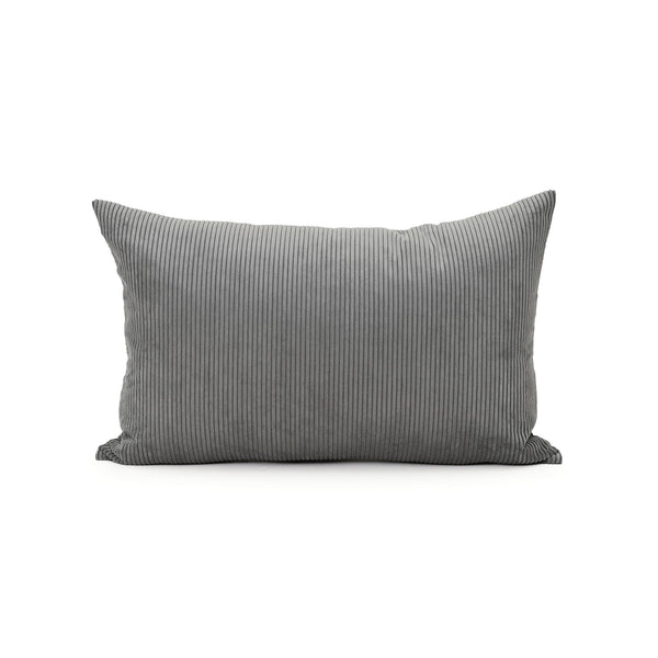 Cord Lumbar Cushion - Grey