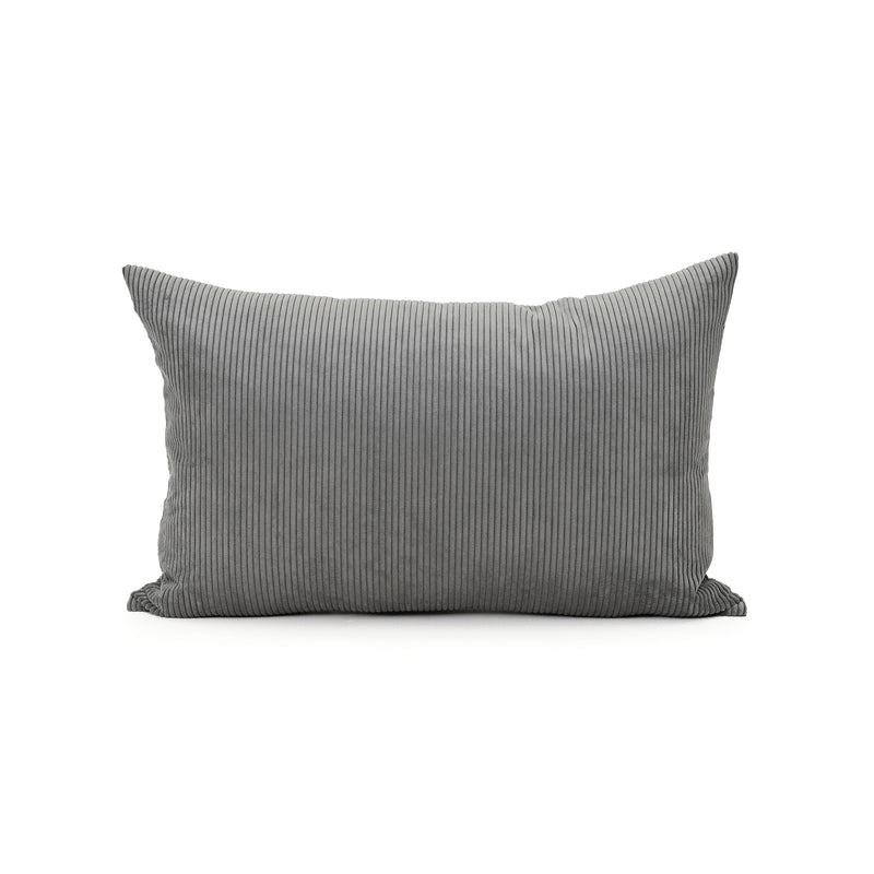 Cord Lumbar Cushion - Grey