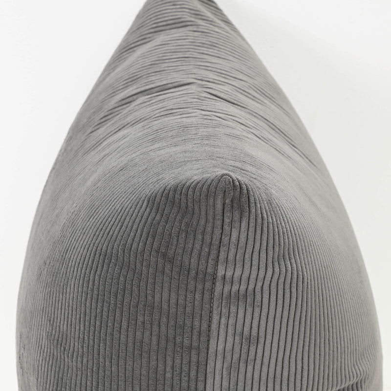 Cord Lumbar Cushion - Grey